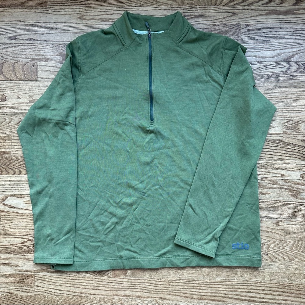 Stio Men's Basis PeakWool Midweight Half-Zip Base Layer Top Men’s XXL